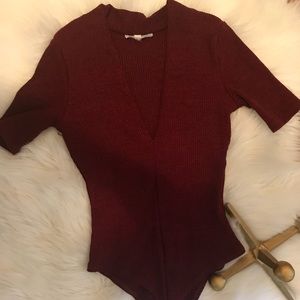 Wine bodysuit/ body shaper